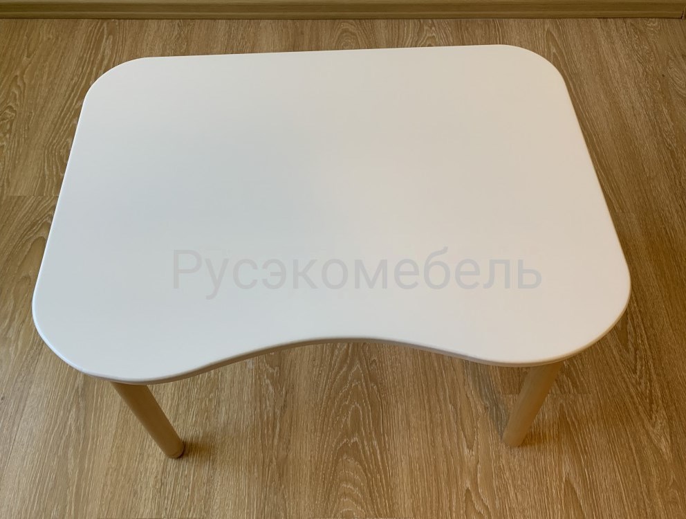 Детский столик для творчества серия Scandi Ergonomic (белый)