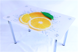 Стол обеденный с фотопечатью Лайм (модель Эдель 10)